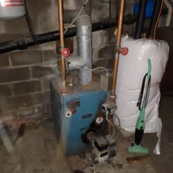 BEFORE REPLACMENT OF BOILER IN CORINTH, NY